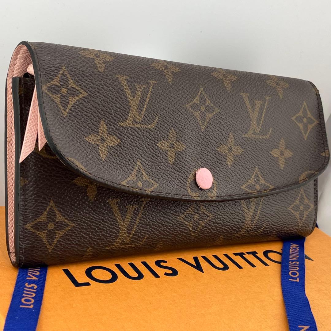 希少✨美品✨ルイヴィトン モノグラム ポルトフォイユ エミリー 長財布 ピンク系