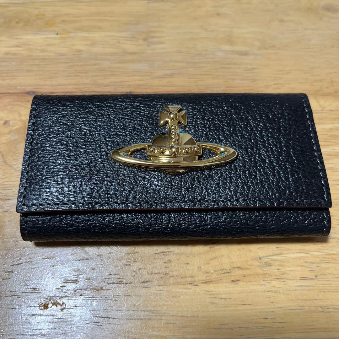 Vivienne Westwood 黒 レザー キーケース
