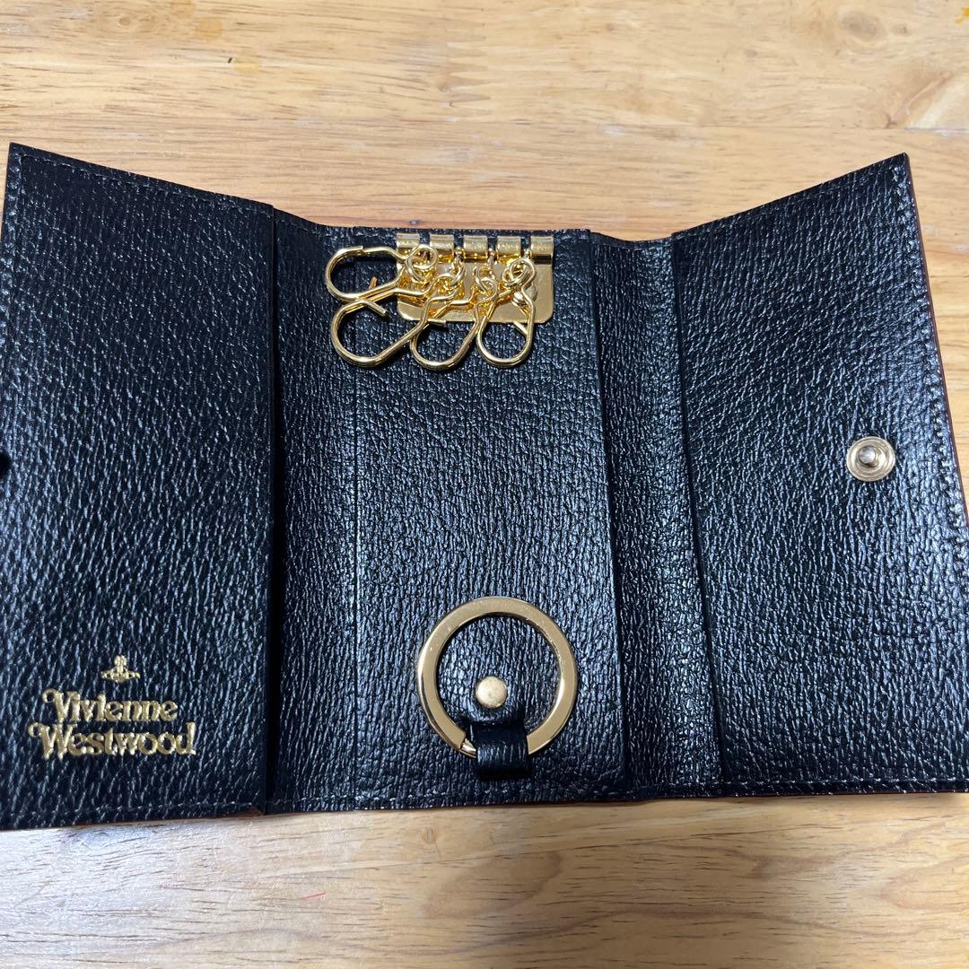 Vivienne Westwood 黒 レザー キーケース