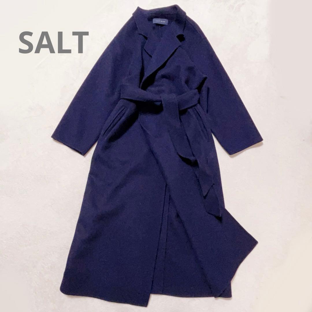 sarry 　　salt ロングコート 　ネイビー　Mサイズ ソルト