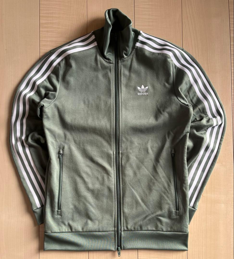 【レアカラー美品】アディダス ベッケンバウアー トラックジャケット くすみ緑