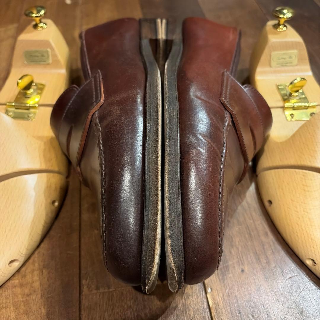 CROCKETT&JONES ダークブラウン レザー ローファー※送料込