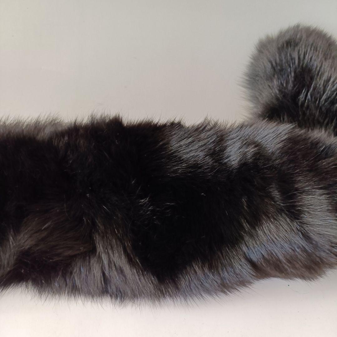 最高級SAGA サガフォックス リアルファー ショール 成人式 ブラック