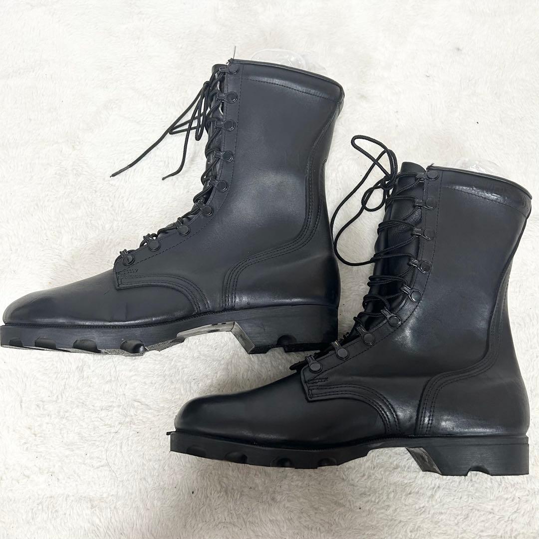 美品❗️ 米軍　実物　スピードレースコンバットブーツ　80's 黒　レザー