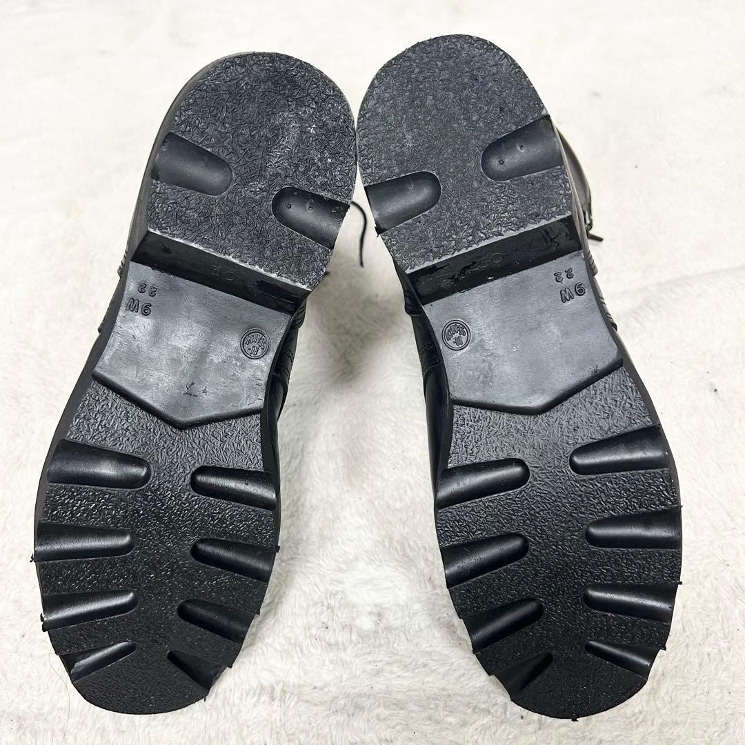 美品❗️ 米軍　実物　スピードレースコンバットブーツ　80's 黒　レザー