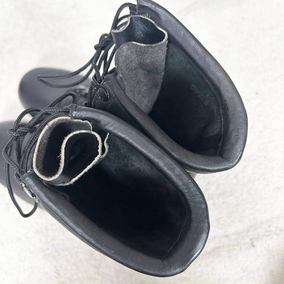 美品❗️ 米軍　実物　スピードレースコンバットブーツ　80's 黒　レザー