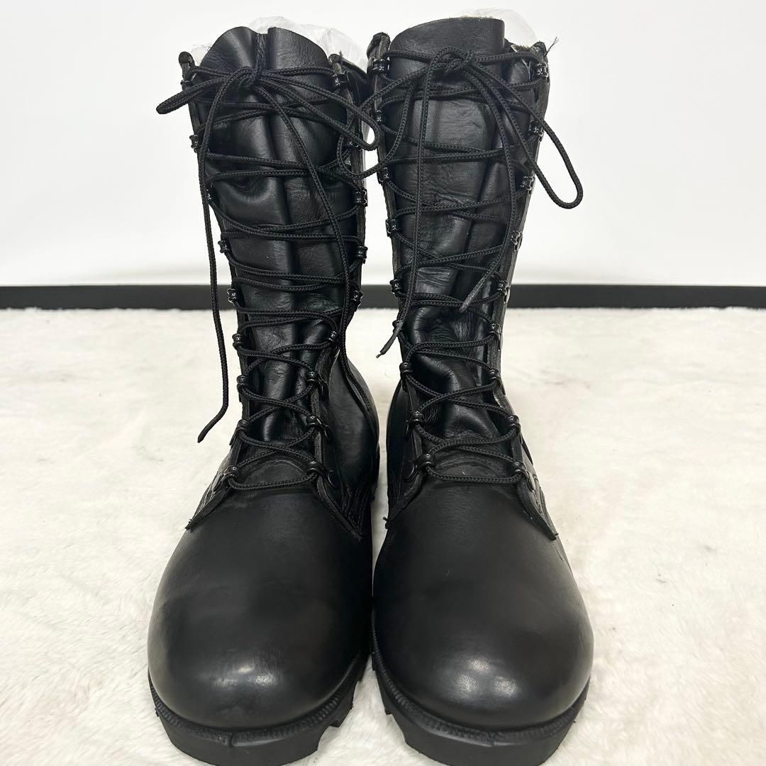 美品❗️ 米軍　実物　スピードレースコンバットブーツ　80's 黒　レザー