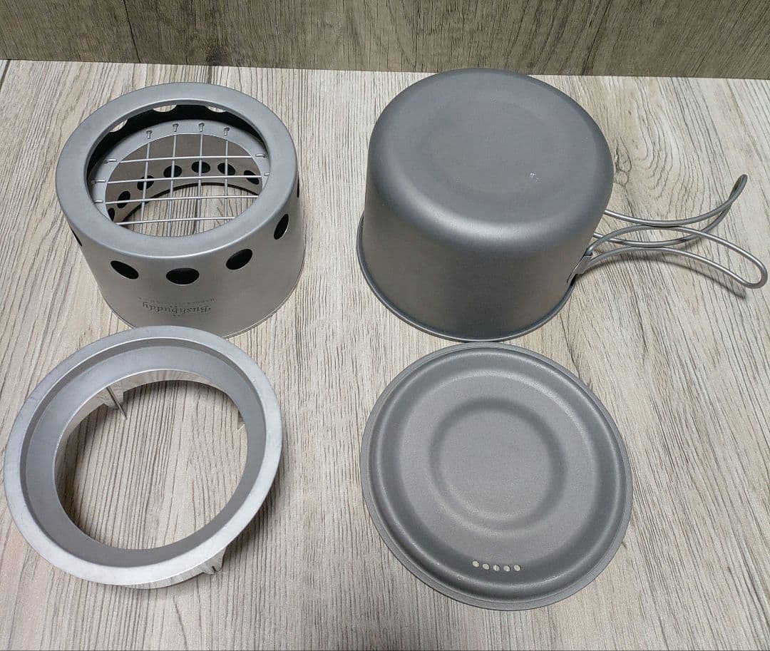 バーベキュー・調理用品 Bushbuddy Mini Camp Stove & Mini Pot Set