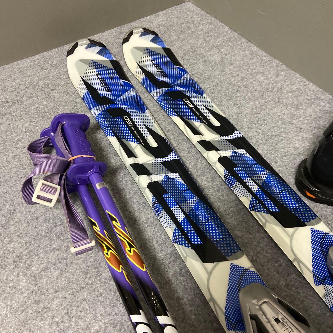 ★メンテナンス済　大人スキーセット　板160cm ブーツ26cm