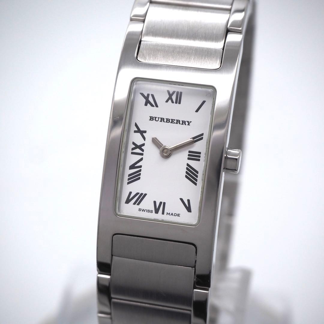 599【美品・OH済】バーバリー　14000L レディース　時計 シルバー