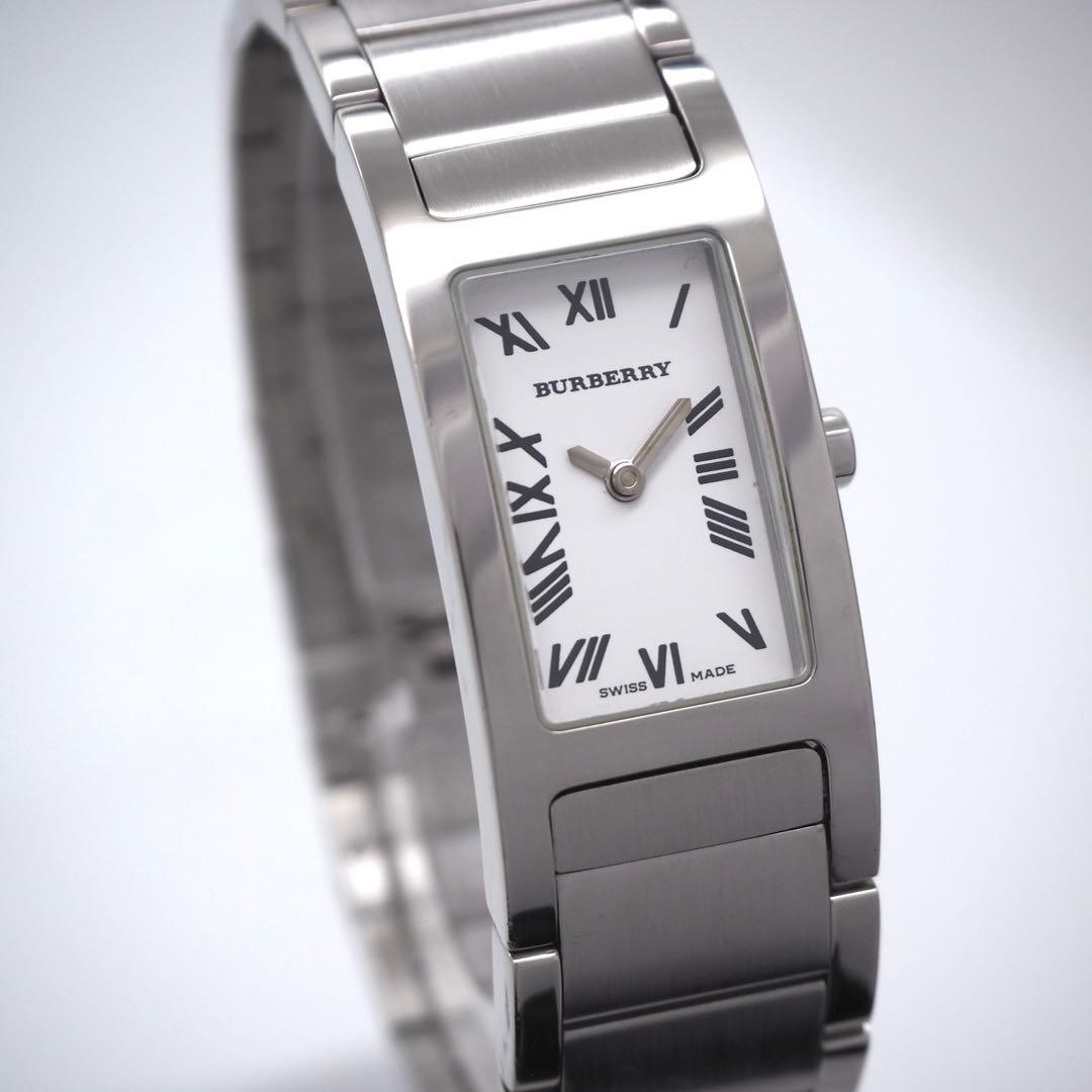 599【美品・OH済】バーバリー　14000L レディース　時計 シルバー