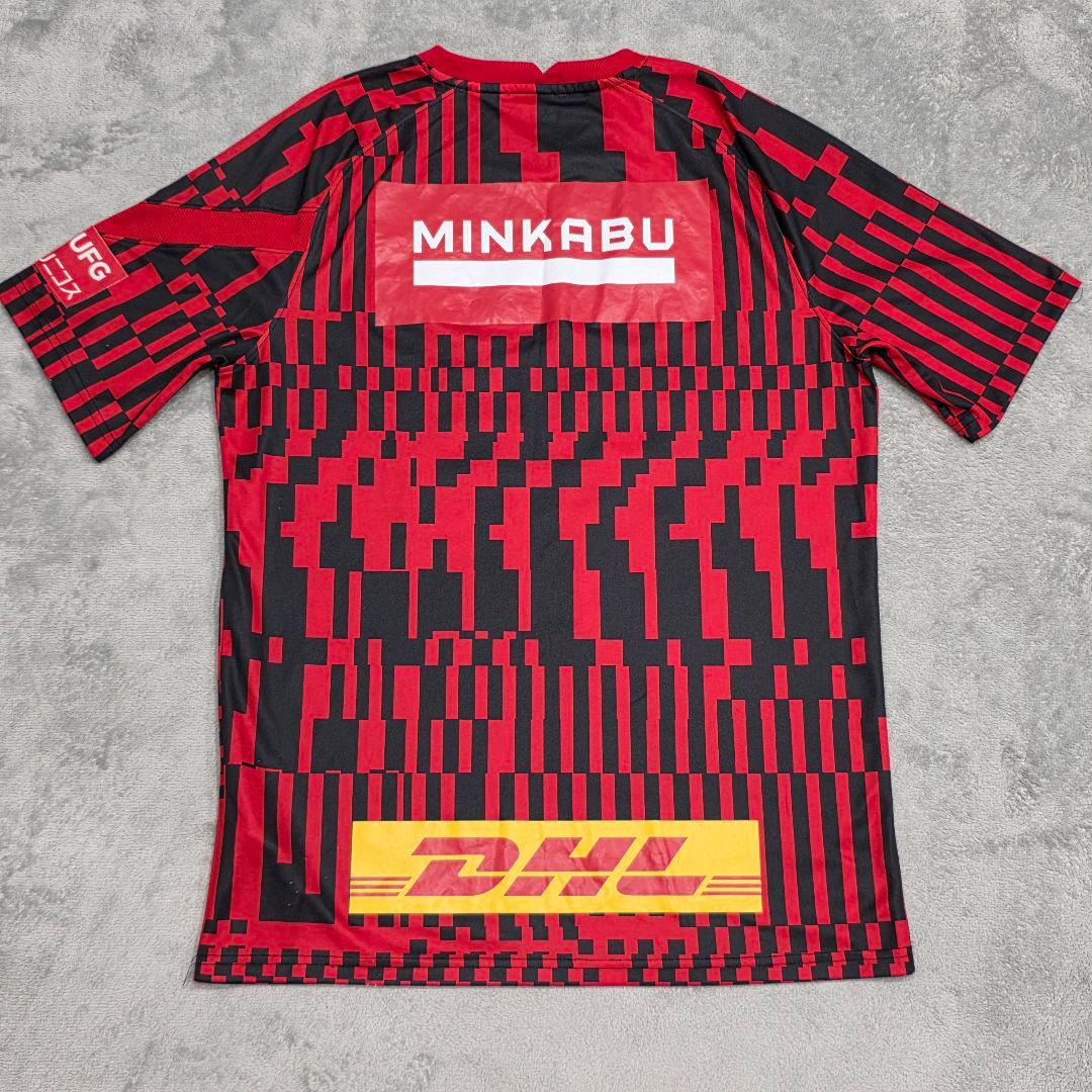 浦和レッズ　トレーニングシャツ　XL　レッド　NIKE　ナイキ　Jリーグ　三菱