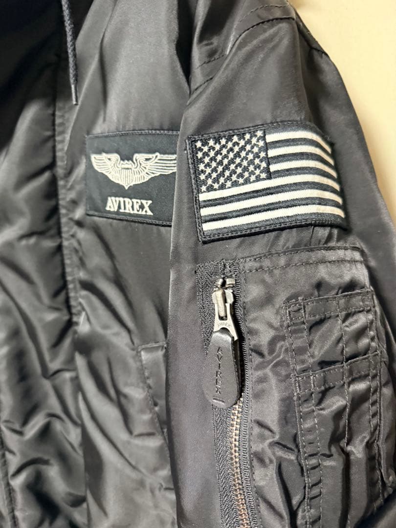 AVIREX ミリタリージャケット N3B XL 黒