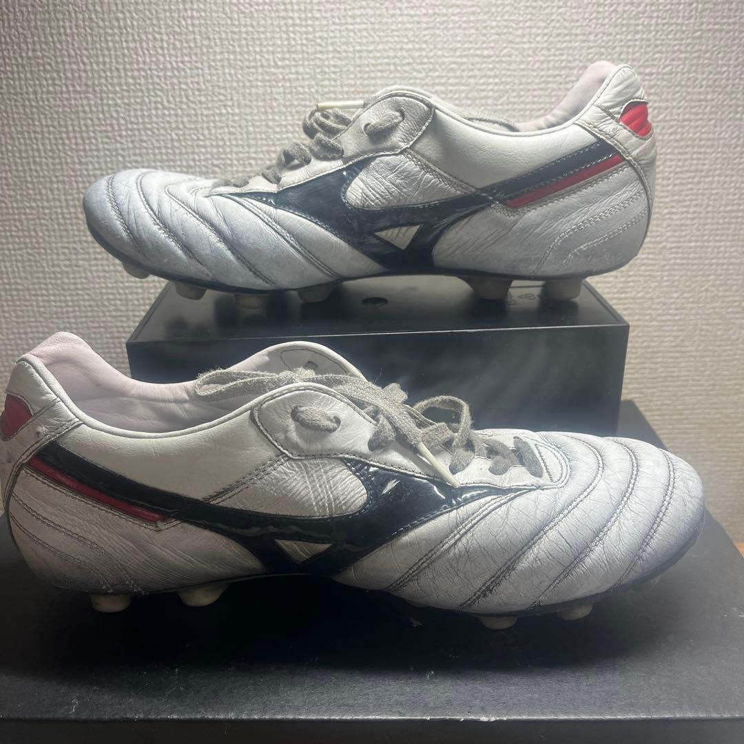 Mizuno Morelia サッカーシューズ ホワイト/ブラック正規箱付き