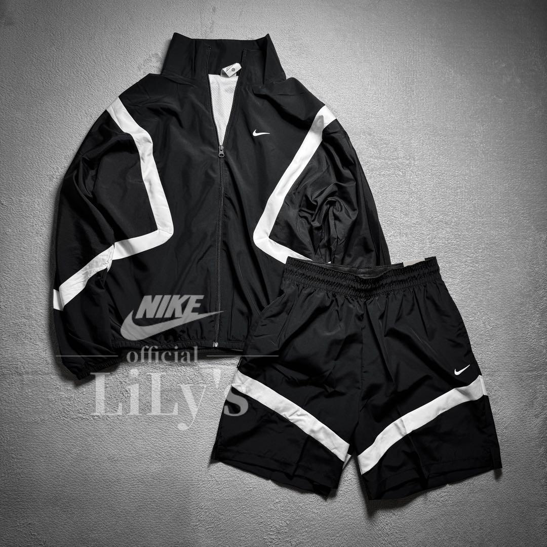 【Ｍサイズ】新品未使用　NIKE上下セットアップ　ウーブン　バスケ　黒　ナイキ