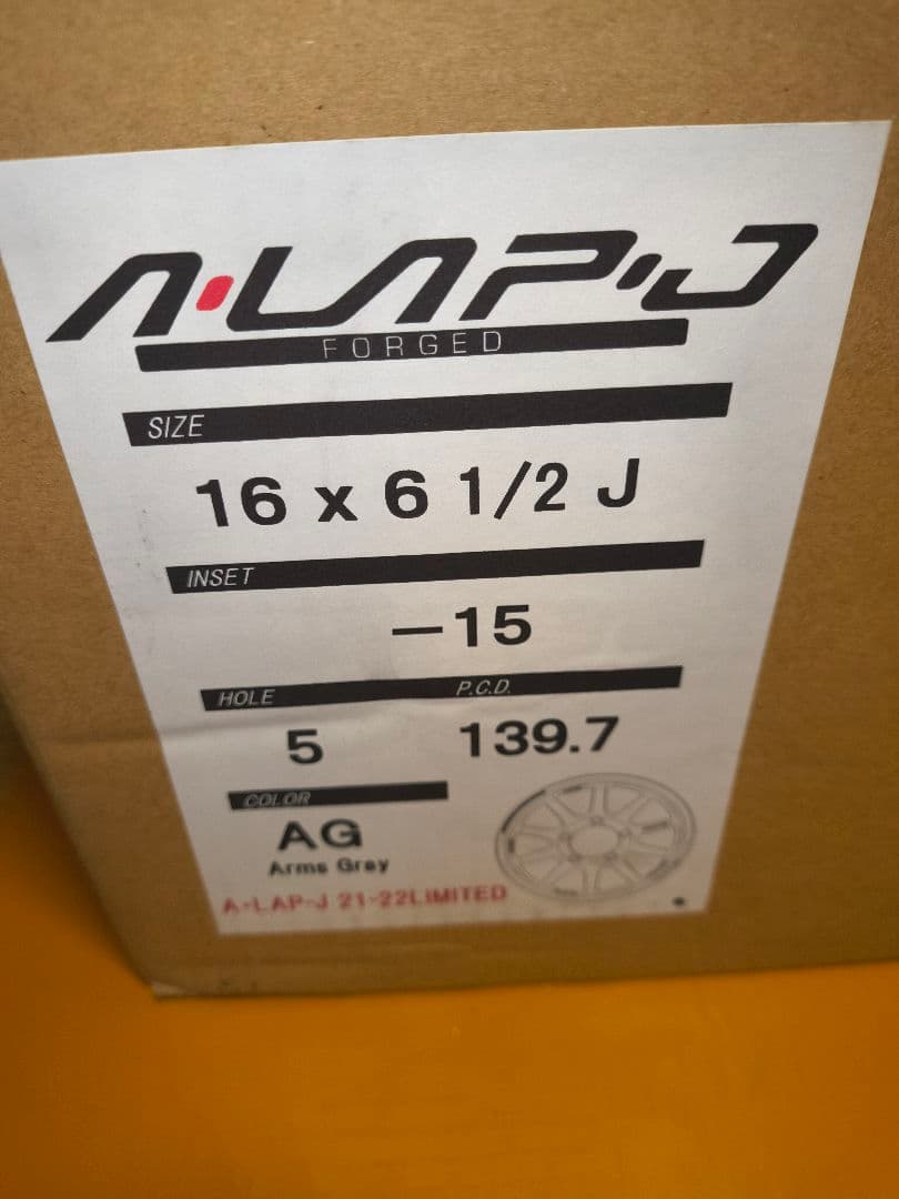 RAYS A-LAP-J 21-22LIMITED 16×6J-15軽量鍛造新品