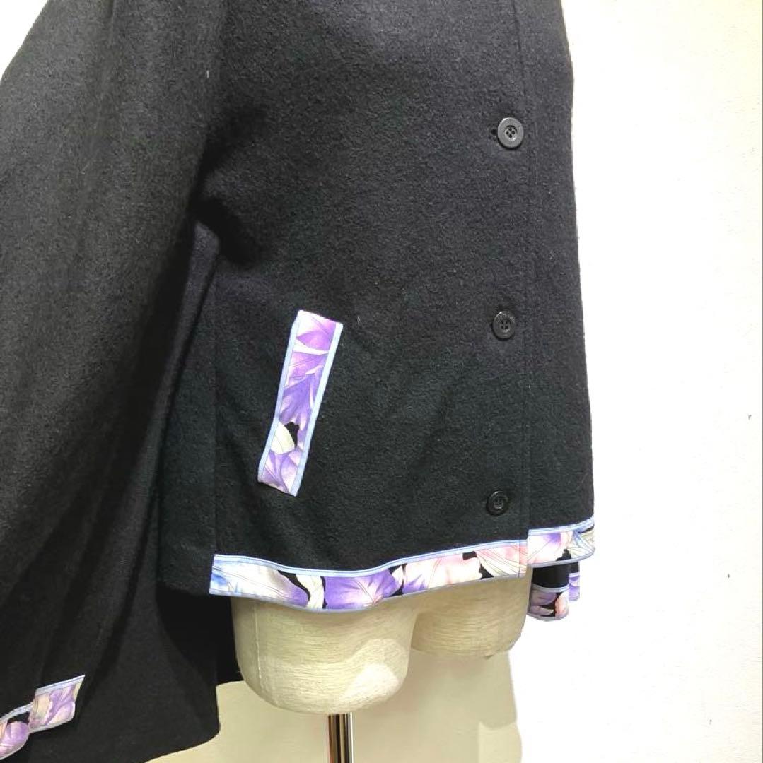 ⭐︎美品⭐︎LEONARD 近年　美しい花柄　ポンチョ　ケープコート40