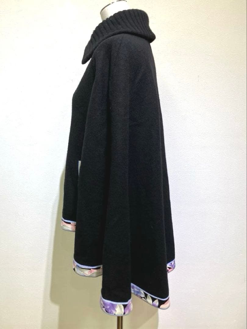 ⭐︎美品⭐︎LEONARD 近年　美しい花柄　ポンチョ　ケープコート40