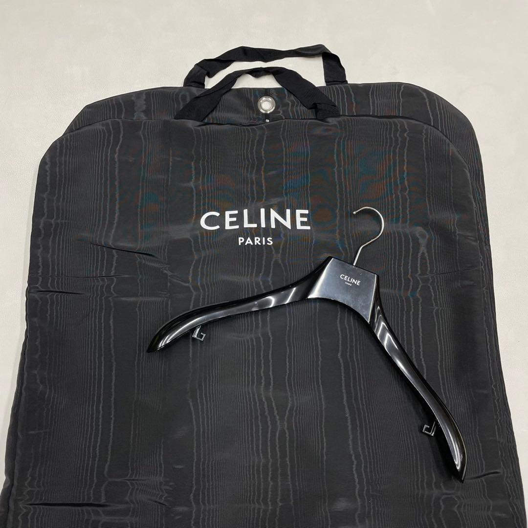 極美品 24年モデル CELINE セリーヌ フード ルーズテディ 袖レザー