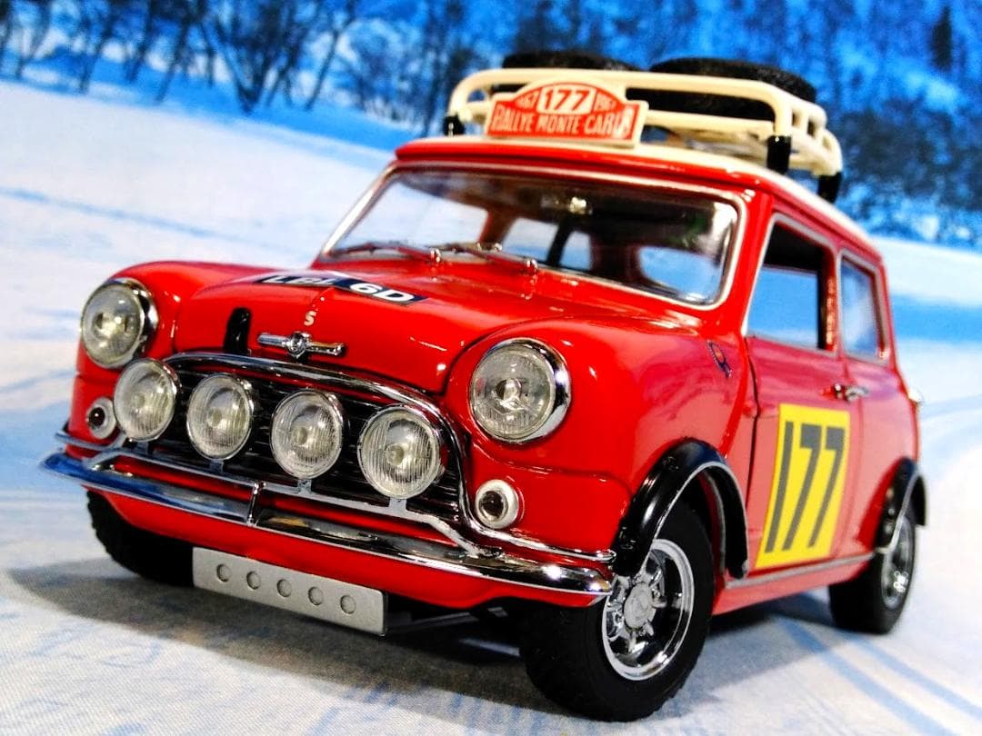 1/18 京商 モーリス ミニ クーパー 1275S　'67 モンテカルロラリー