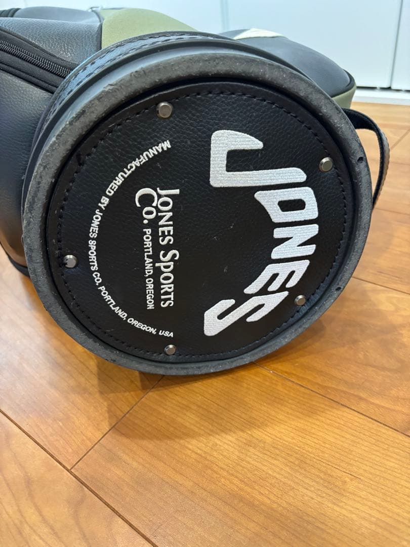 JONES キャディバッグ　オリーブ×ブラック