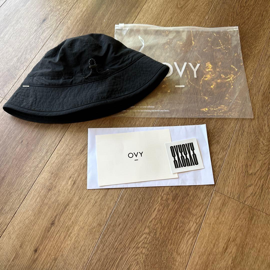 OVY ブラック ナイロンバケットハット