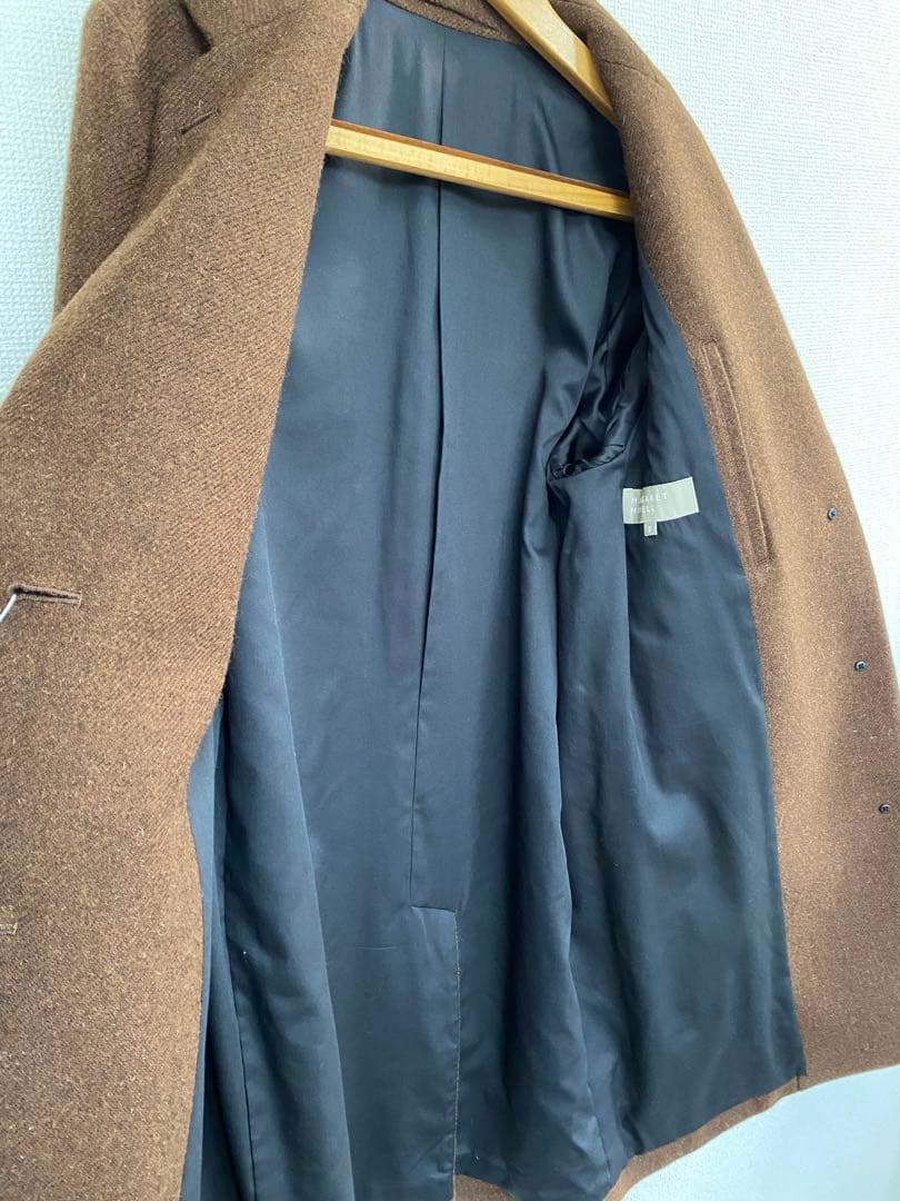 【未使用タグ付き】定12万　マーガレットハウエル　ツイードコート　茶系　サイズ2