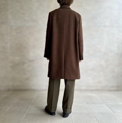 【未使用タグ付き】定12万　マーガレットハウエル　ツイードコート　茶系　サイズ2