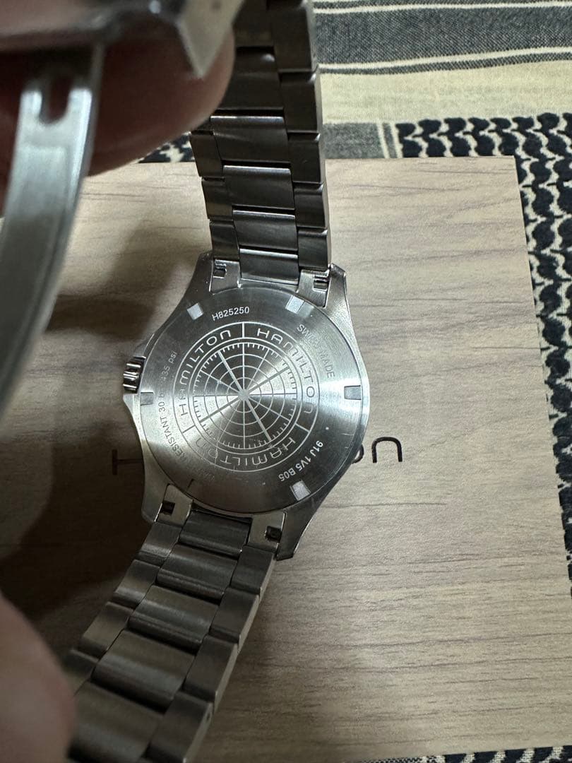 美品 自動巻HAMILTON ハミルトン カーキネイビー サブマリーナタイプ