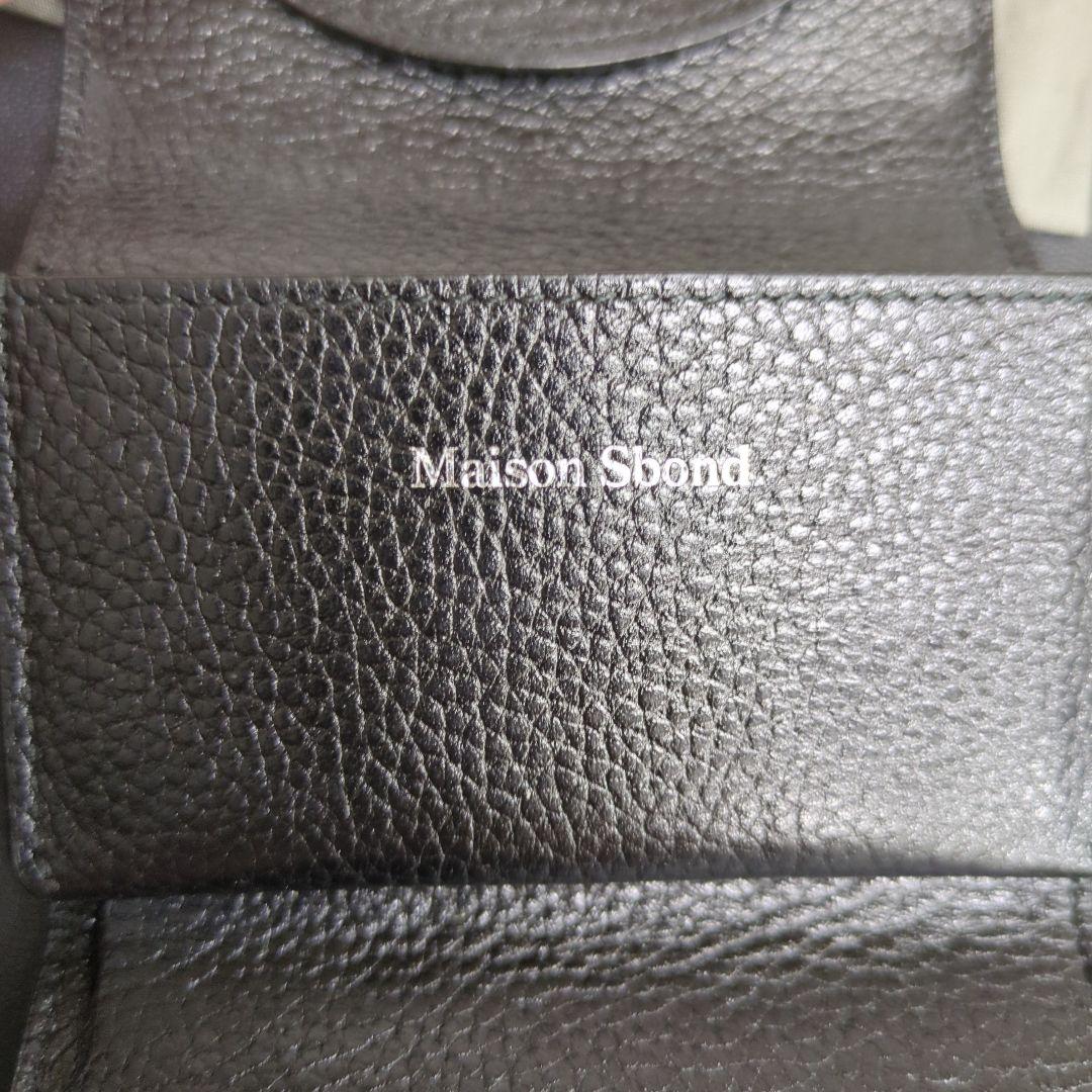 Maison Sbond ブラック 三つ折り財布