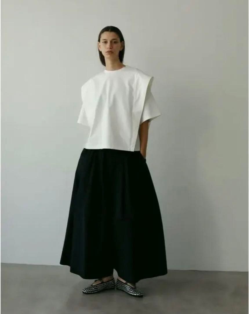 新品2023AWLOHENローヘンハイカウントグログランスカートパンツブラック黒