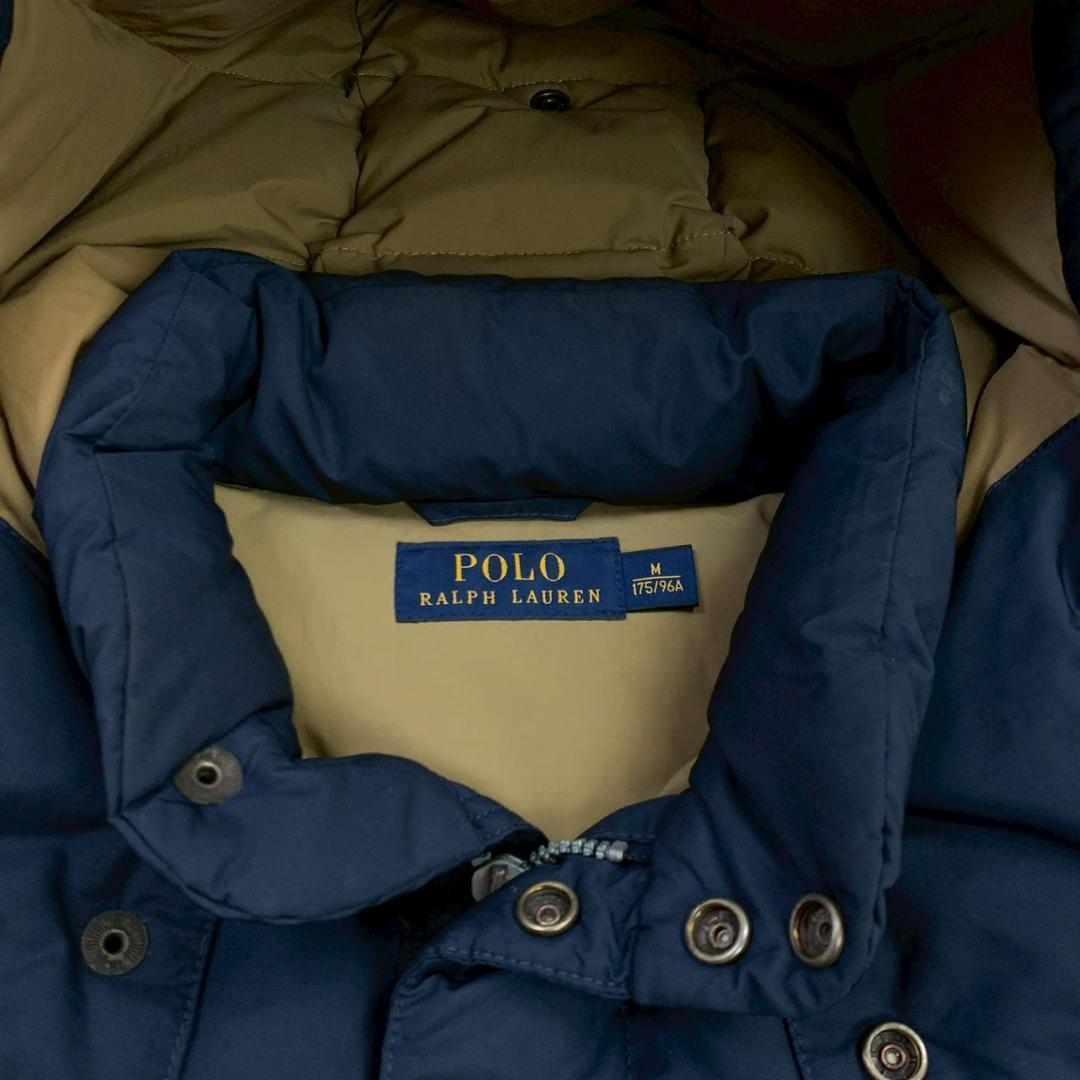 ポロラルフローレン ダウンベスト 肉厚 2way ネイビー M　D937