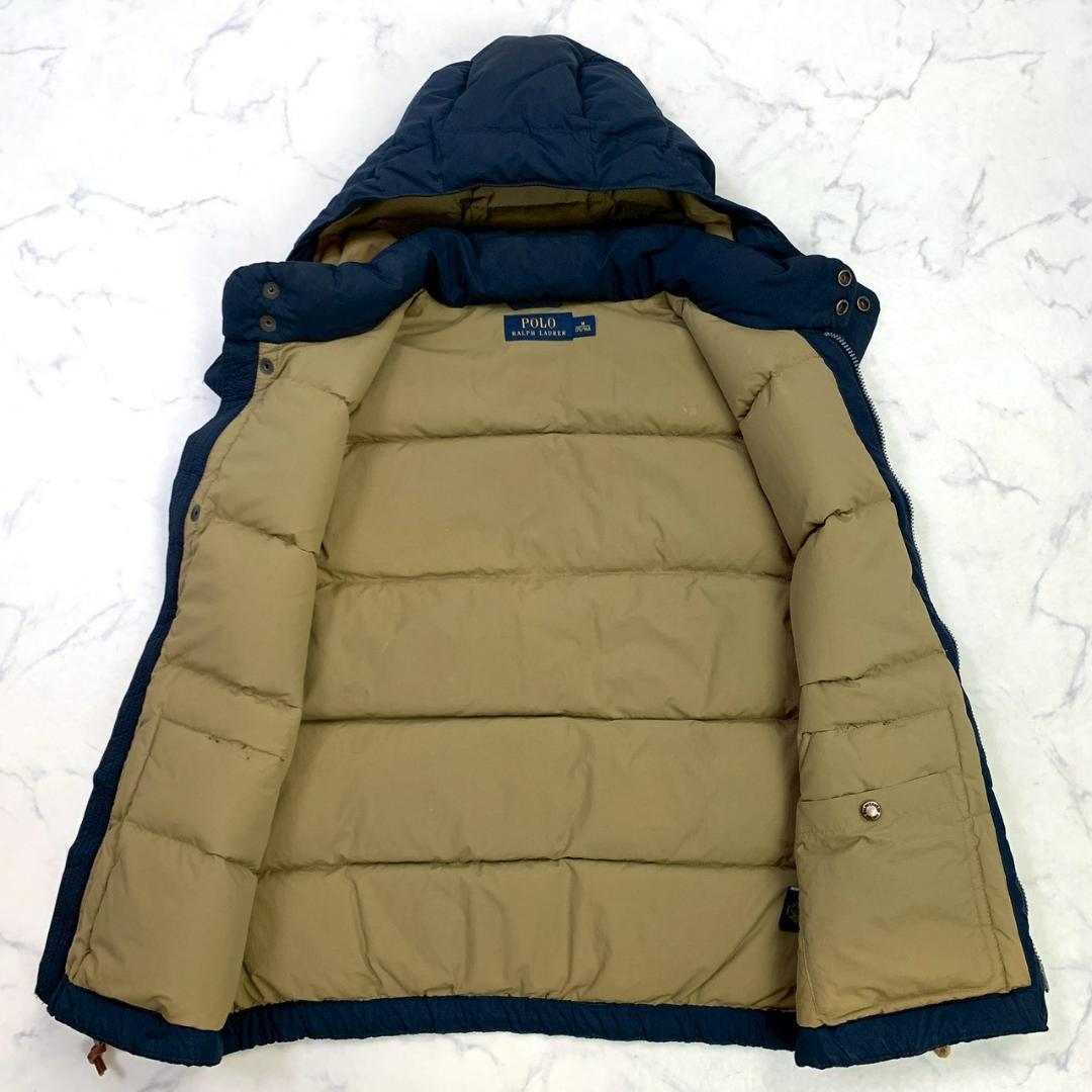 ポロラルフローレン ダウンベスト 肉厚 2way ネイビー M　D937