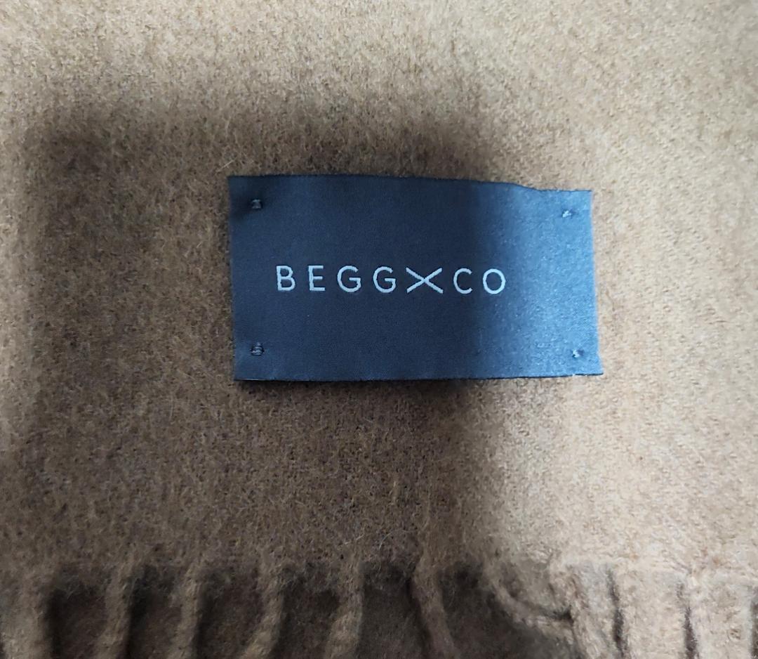 BEGG X CO カシミア大判ストール Arran キャメルカラー