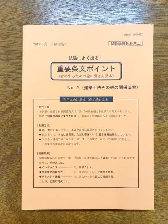 値下げしました！[日建学院]一級建築士テキスト[2019年版]