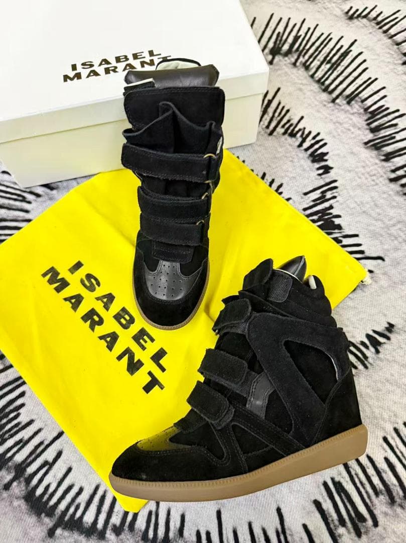ISABEL MARANT 38 サイズBekett ブラックスニーカー