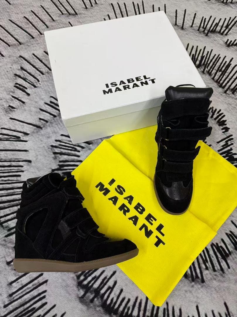 ISABEL MARANT 38 サイズBekett ブラックスニーカー