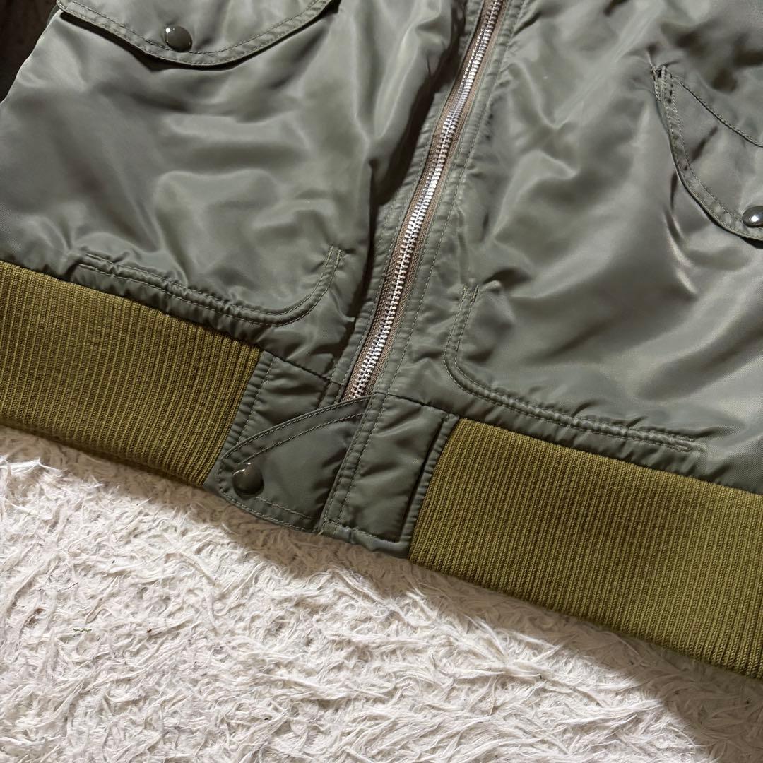 あ*し様 【米国製】schott フライトジャケット　L-2B 襟ボア　カーキ