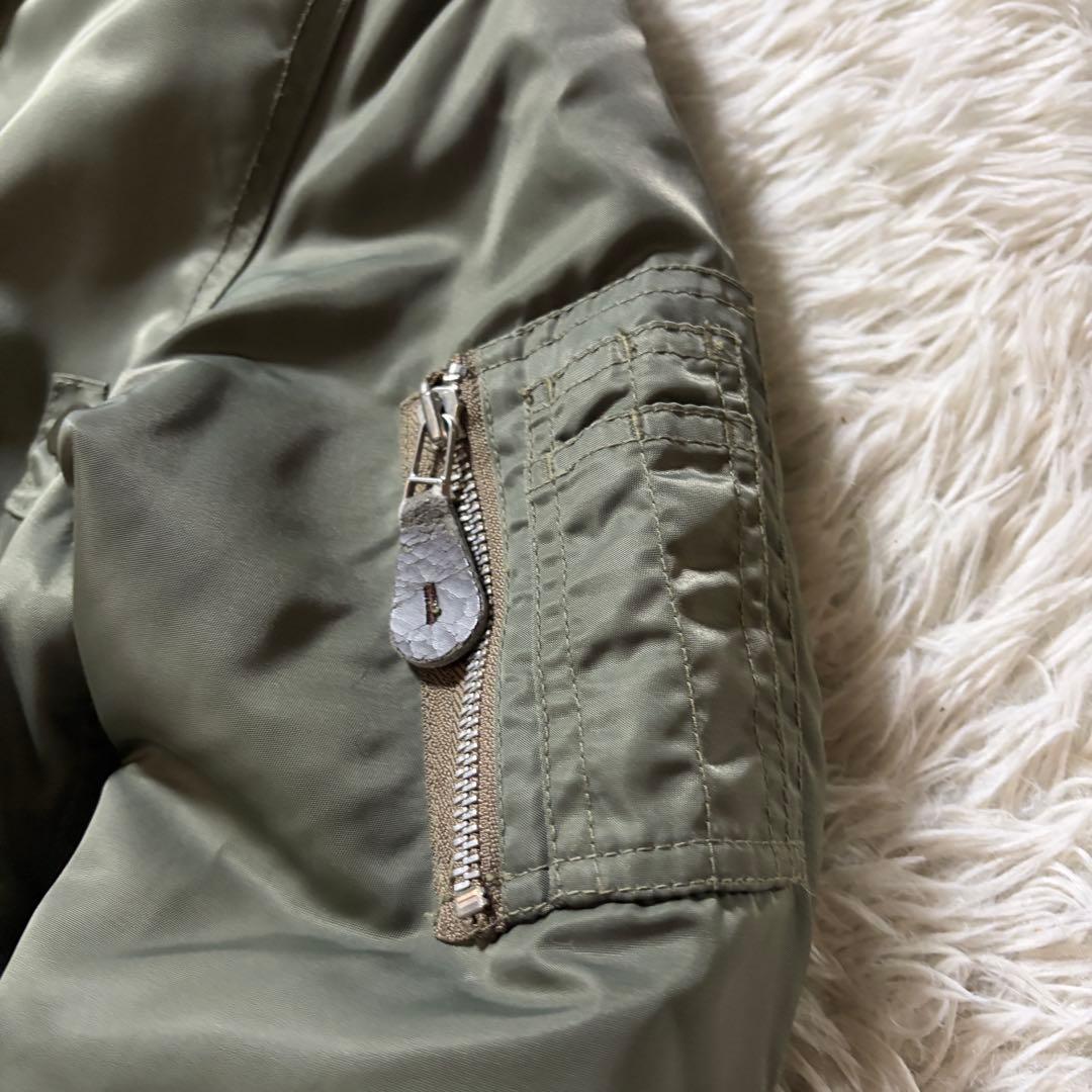 あ*し様 【米国製】schott フライトジャケット　L-2B 襟ボア　カーキ