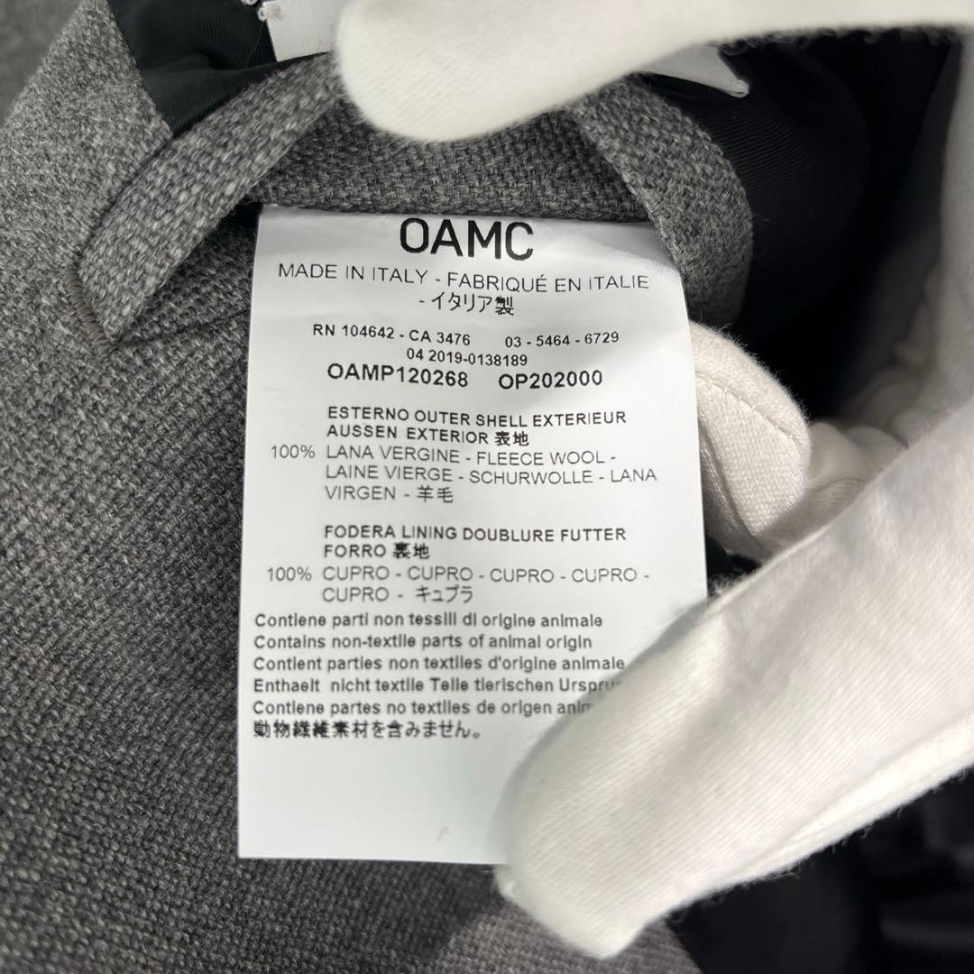 【極美品】OAMC 19AW ウールコート　グレー ハンガー付属