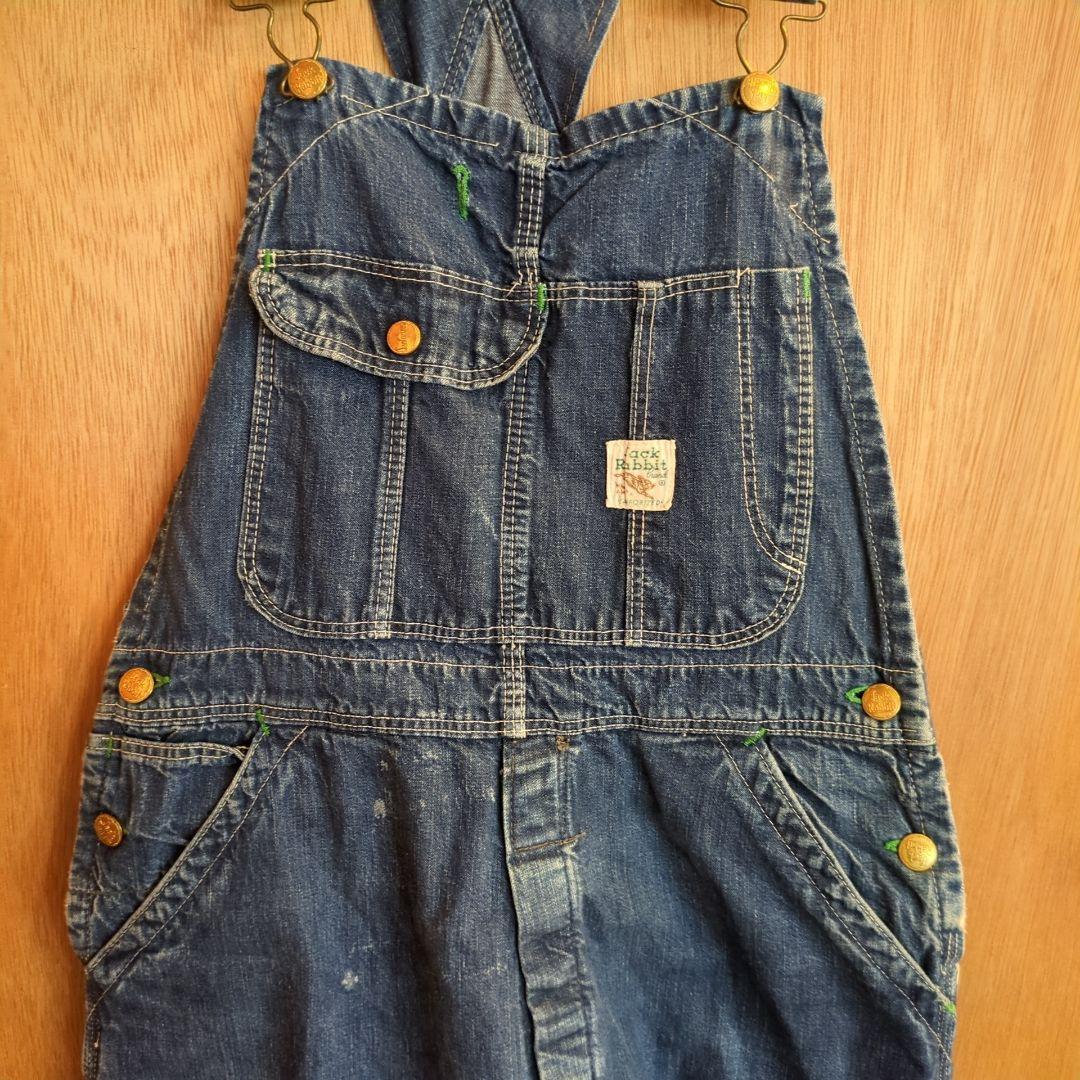 ヴィンテージ古着Jack Rabbit ジャックラビット デニム　オーバーオール