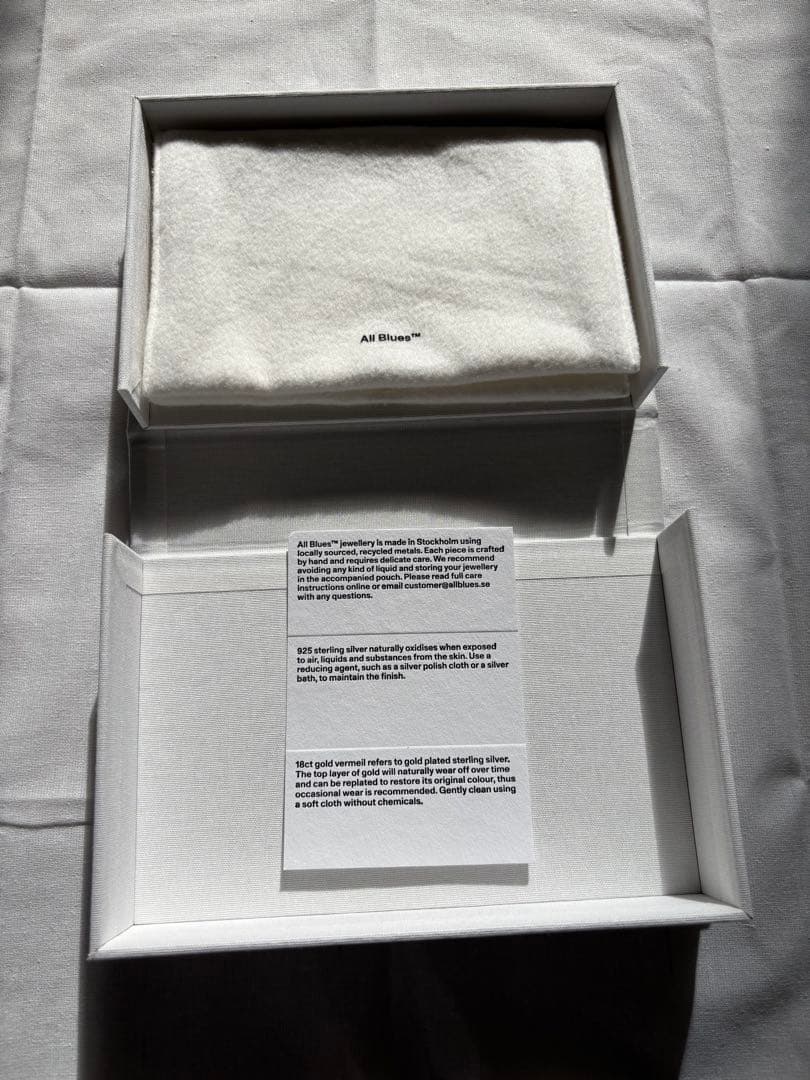 美品　All Blues ダブルチェーンネックレス　42cm