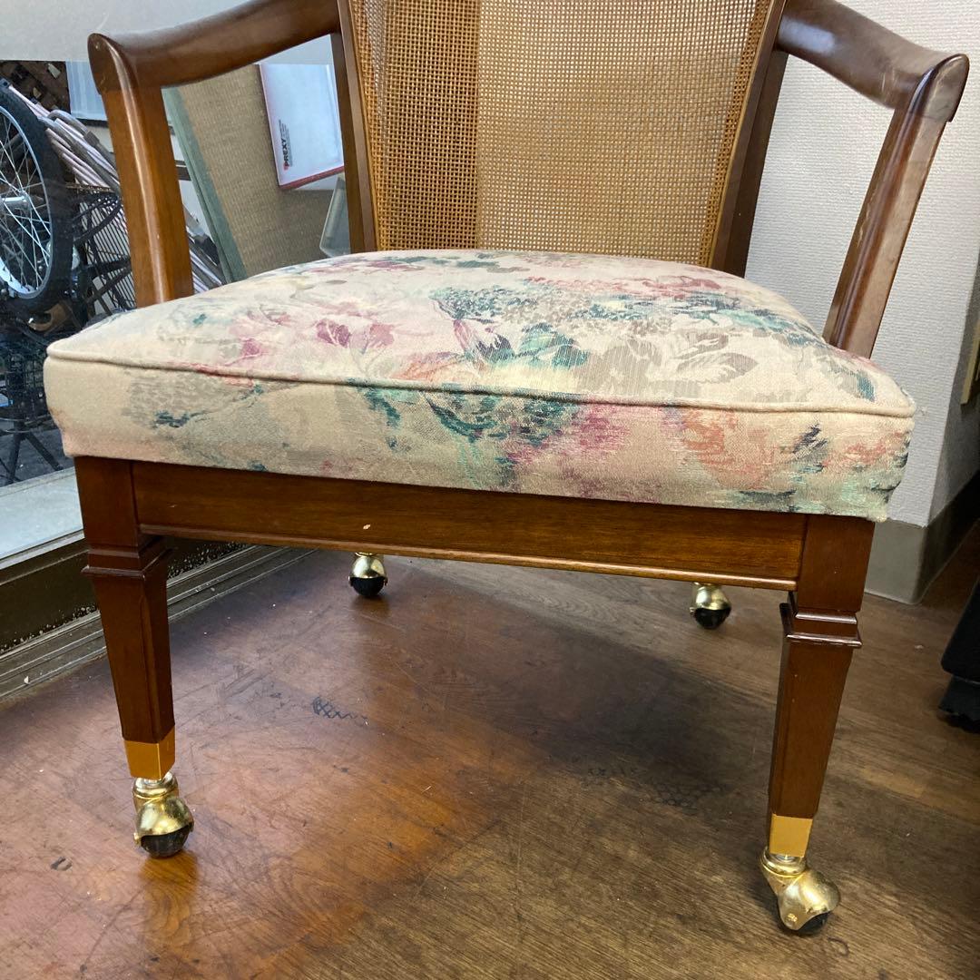 オールドマルニキャスター付きアンティークチェア