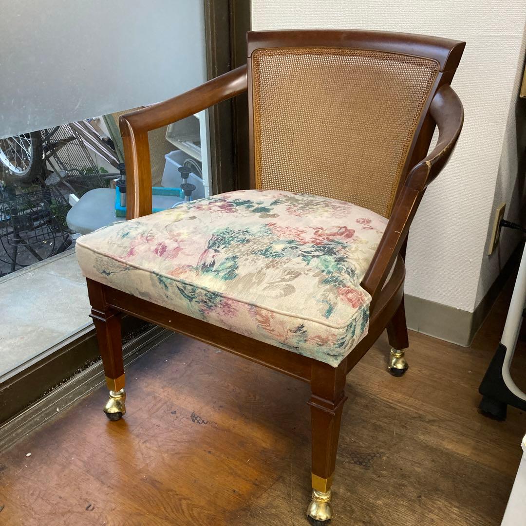 オールドマルニキャスター付きアンティークチェア