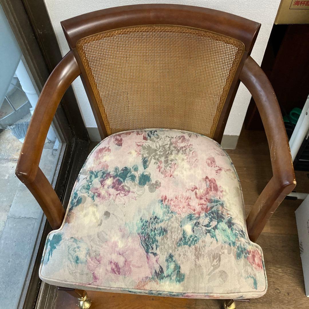 オールドマルニキャスター付きアンティークチェア