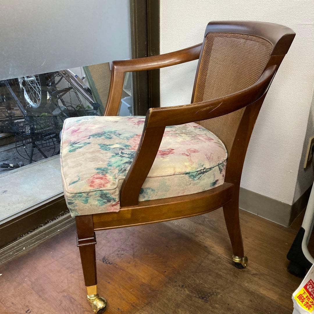 オールドマルニキャスター付きアンティークチェア