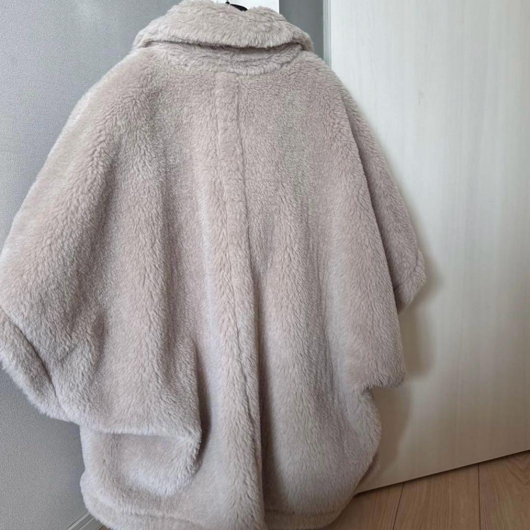 今夜限定価格 ベージュ サンド ポンチョスタイル アウター