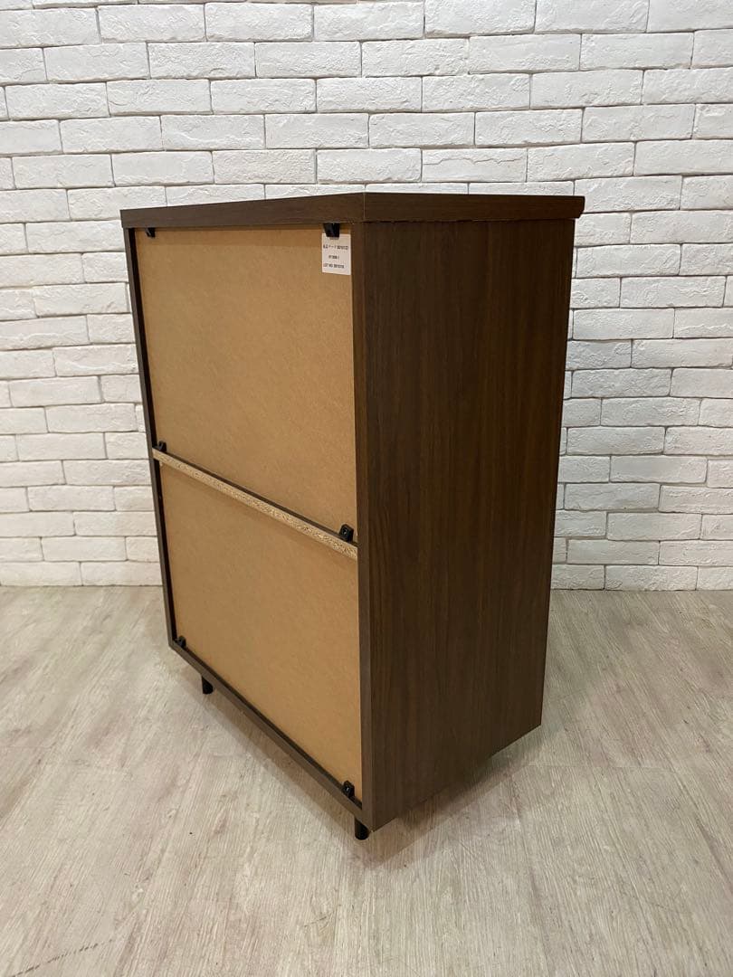 【東京都内23区配送無料】定価3万円　シューズラック　収納　靴棚　ガラス　昭和