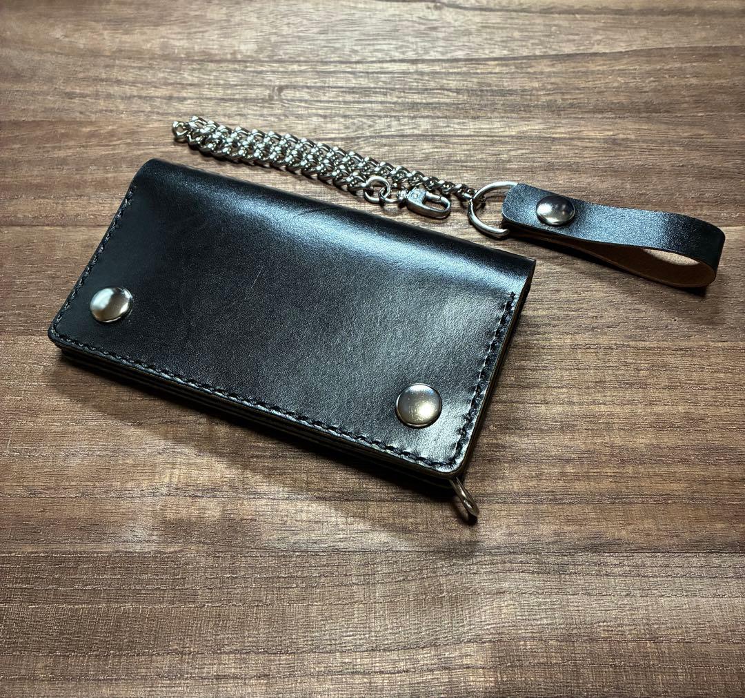 姫路レザーミドルトラッカーウォレット