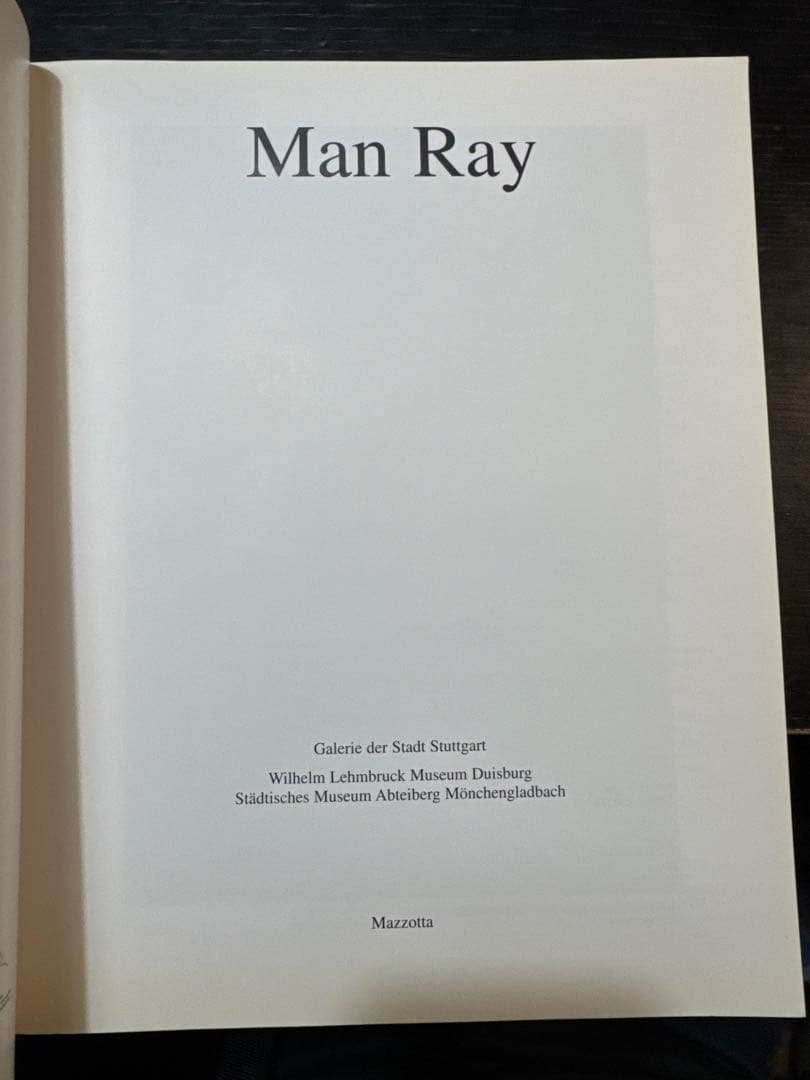 マン・レイ Man Ray 海外 展覧会 カタログ 図録 1998
